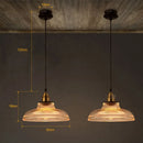 Creative vintage transparent glass pendant light