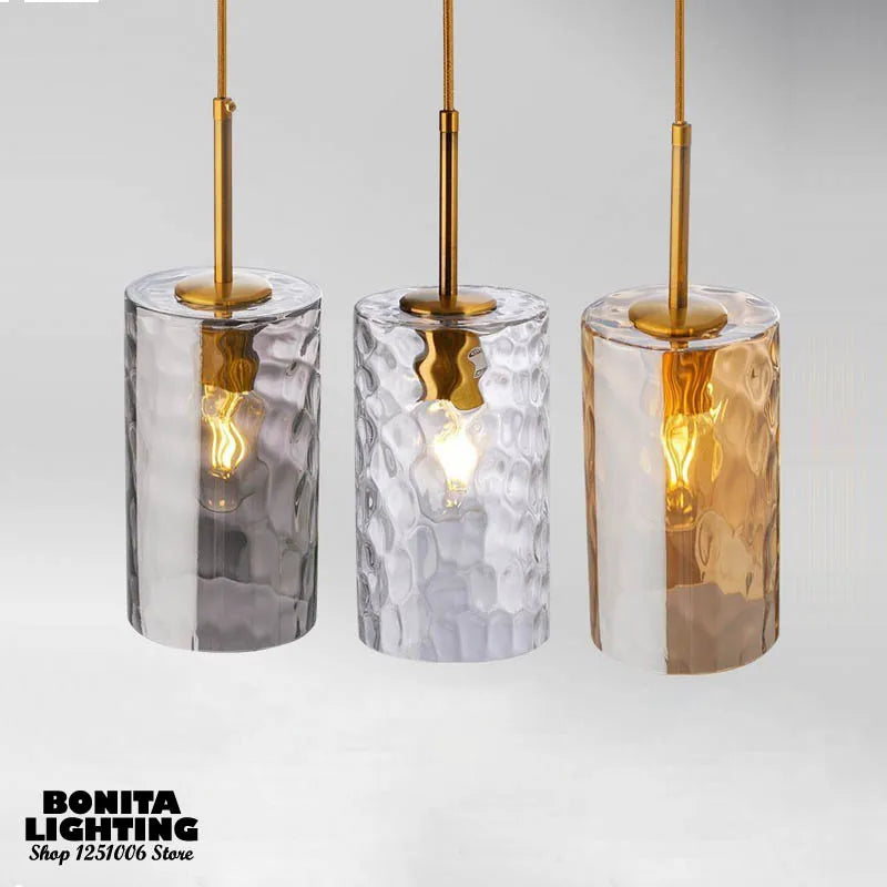 Modern nordic style hand-blown glass pendant light