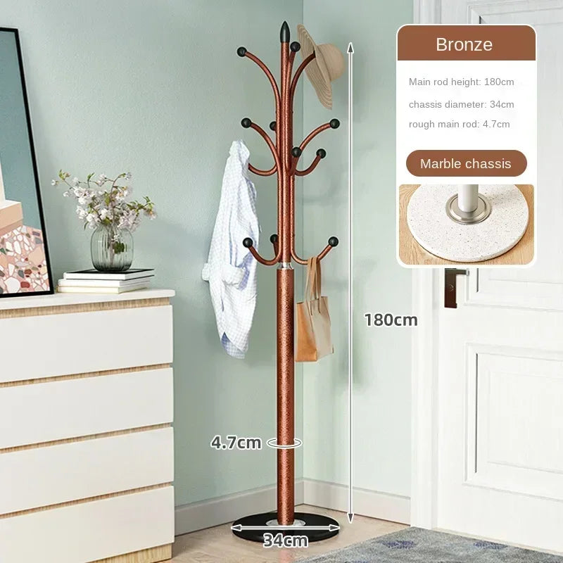 modern metal coat rack with tree design to optimize space - vue 6 sur 13
