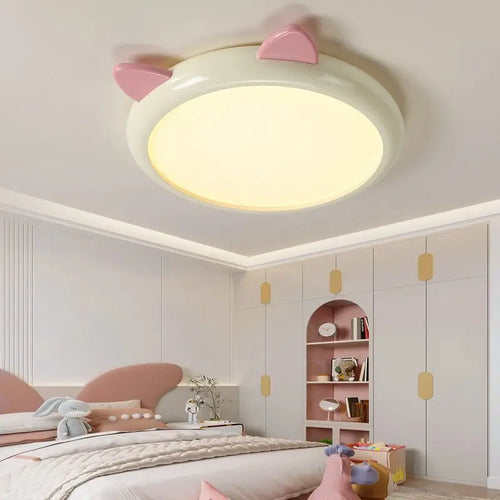 Cute cat ceiling light for children's room - vue 7 sur 8