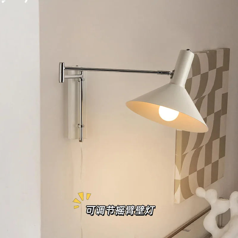 Vintage adjustable folding LED wall light for hotel