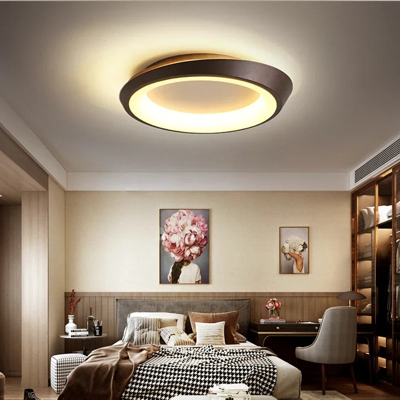 Round LED ceiling light nordic style for modern interiors