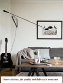 retro long arm industrial wall light for bar and restaurant