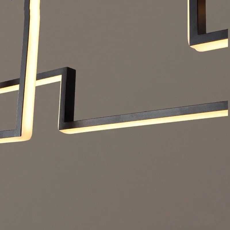 Modern dimmable chandelier for indoor use with elegant design - vue 6 sur 9