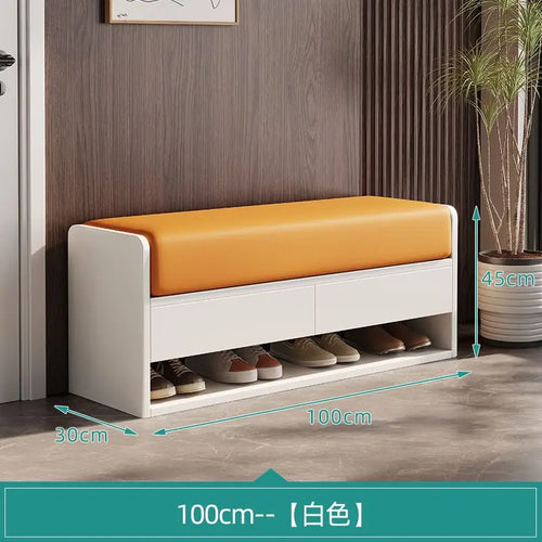 Nordic wooden changing stool with integrated storage - vue 13 sur 14