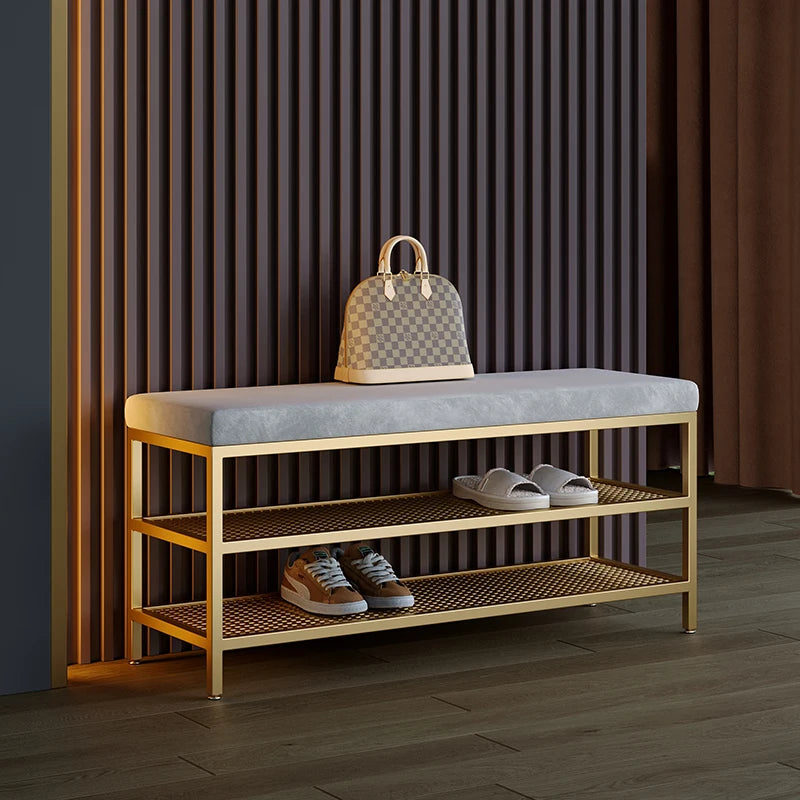 modern design metal shoe rack for stylish storage