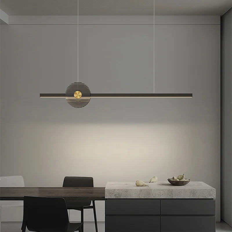 Unique modern chandelier with dimmable brightness for an elegant atmosphere