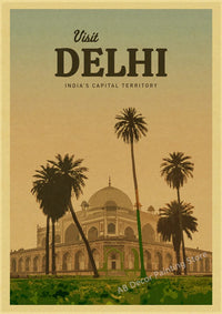 Vintage poster for travel enthusiasts around the world