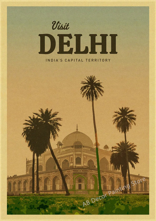 Vintage poster for travel enthusiasts around the world