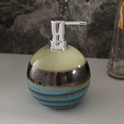 ceramic bottle for lotion and decorative soap
