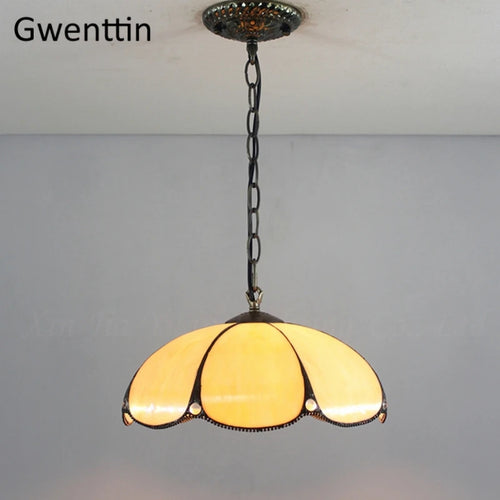 Tiffany stained glass chandelier for interior decoration - vue 2 sur 10