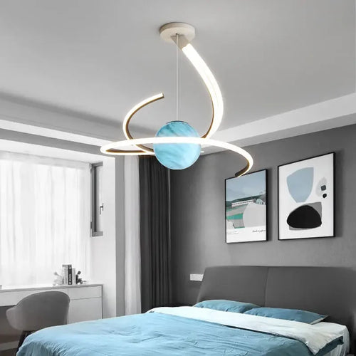 Modern creative LED ceiling light for interior decoration - vue 6 sur 10