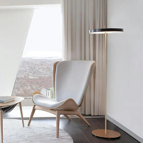 Nordic LED floor lamp with dimmer for living room, bedroom and study - vue 3 sur 11