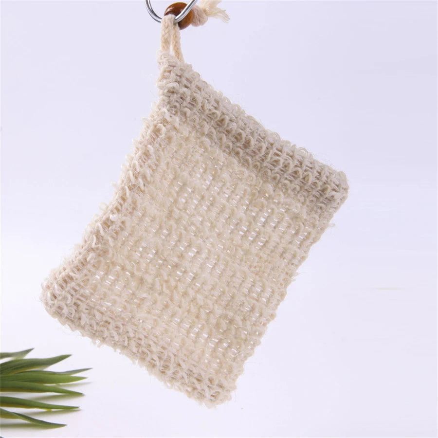 natural sisal soap bag for exfoliation - vue 4 sur 6