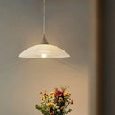 Designer glass pendant light for contemporary interiors and restaurants