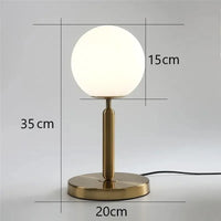 Modern glass desk lamp for interior decoration