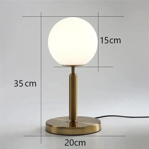 Modern glass desk lamp for interior decoration