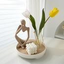 Wooden storage tray for eyelashes, jewellery and cosmetics