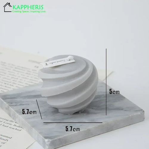 decorative swirl scented candles aesthetic aromatic for home - vue 20 sur 20