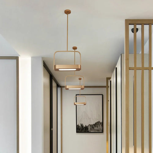 Modern metal pendant light for creative interior décor - vue 4 sur 10
