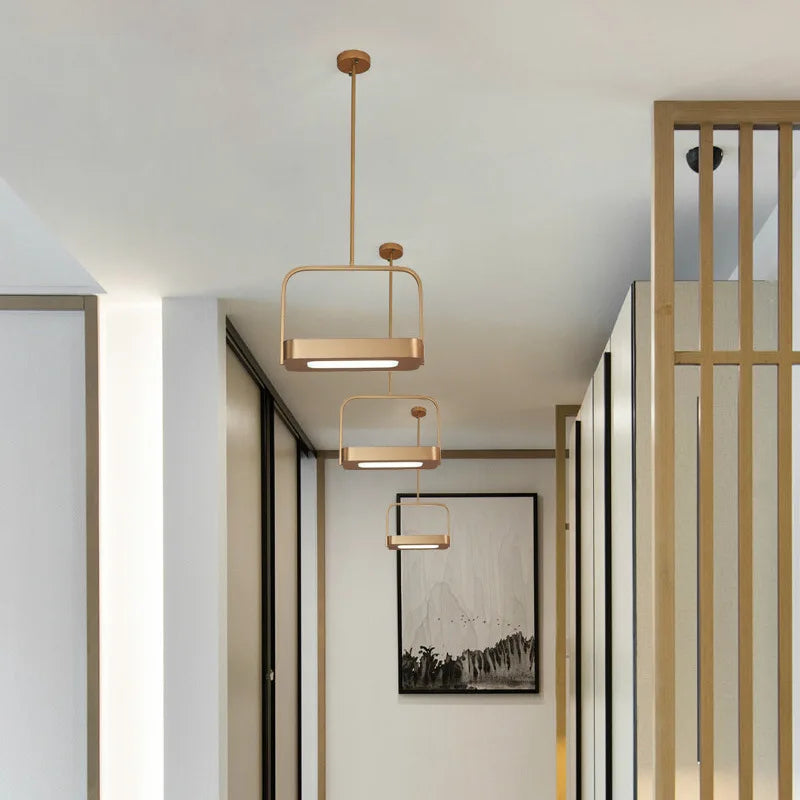Modern metal pendant light for creative interior décor - vue 4 sur 10