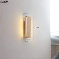 Modern indoor decorative wooden LED wall light