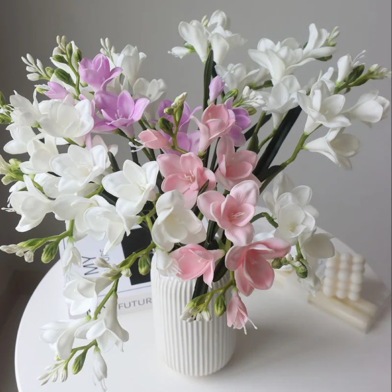 Artificial orchid flowers elegant wedding bouquet