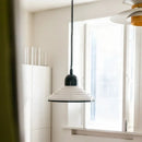 Nordic glass chandelier with vintage LED lighting