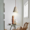 Rustic micro cement pendant light for restaurant and bar