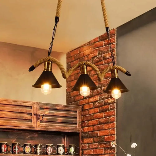Vintage country style pendant light for a warm atmosphere - vue 5 sur 8
