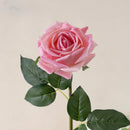 Artificial fabric pink roses for floral decoration wedding garden