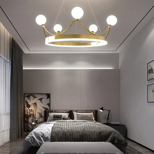 Modern LED designer chandelier for an elegant interior - vue 5 sur 8