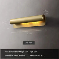 Modern copper wall light with minimalist and creative design