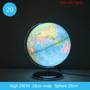 illuminated globe english version decorative educational world map