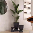 Elegant plant pots and garden decorations