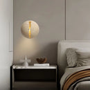 Round stone wall light for hotel office shop staircase foyer