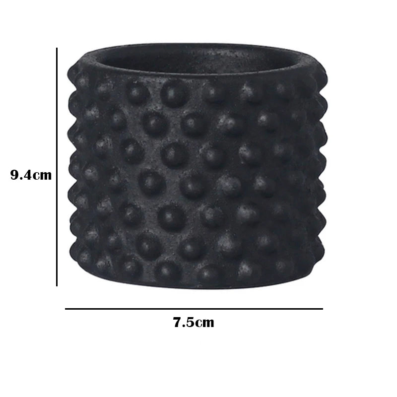 Nordic style retro cement flower pot for home decoration - vue 12 sur 33