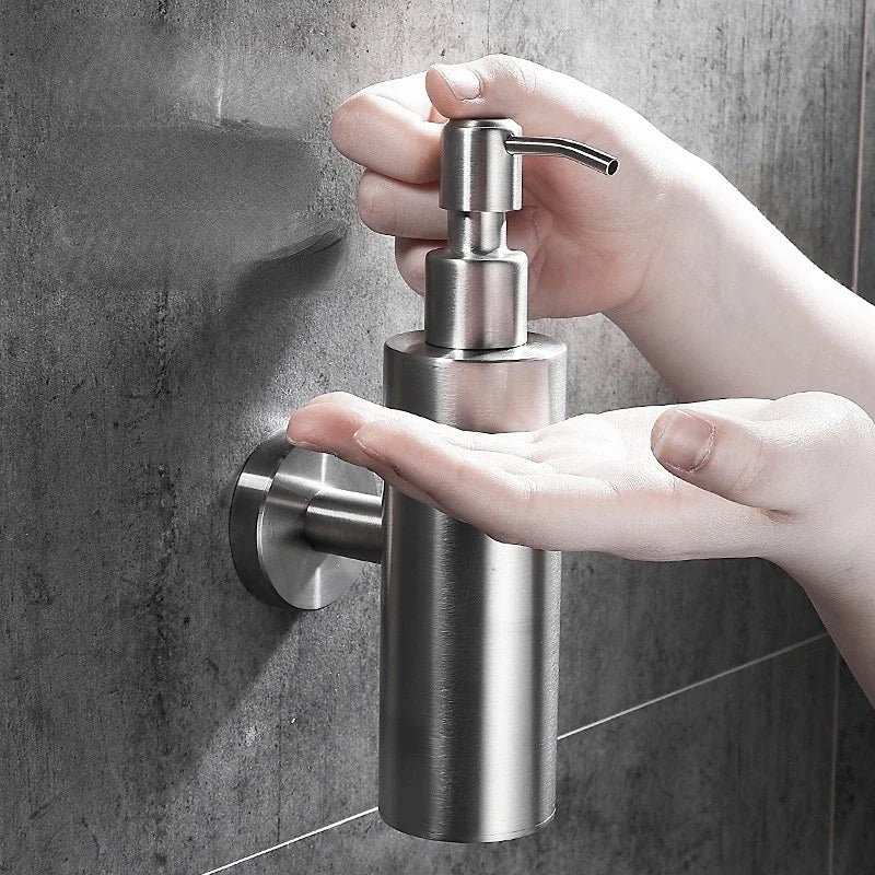 200ml stainless steel wall mounted soap dispenser bathroom accessories