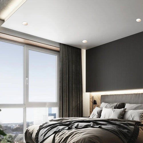 High-end dimmable recessed cob led spotlights for residential interiors - vue 5 sur 5