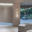 Modern glass and metal wall light for an elegant interior