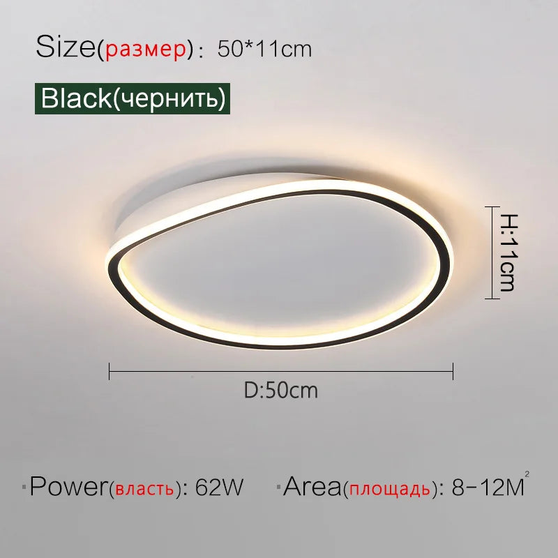 Ouqi modern minimalist nordic creative LED ceiling light