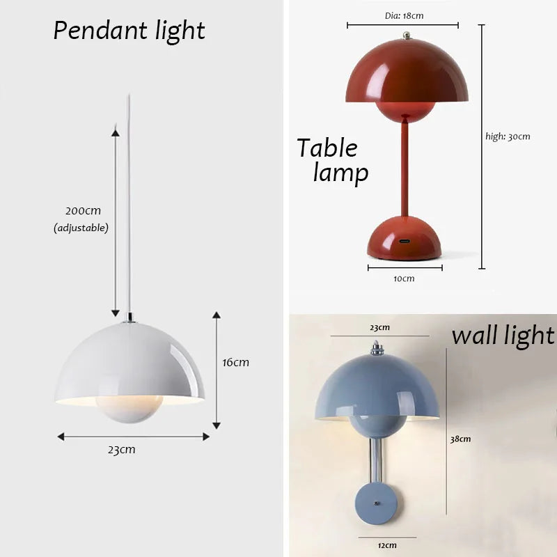 Modern flower bud wall light E27 - vue 5 sur 6