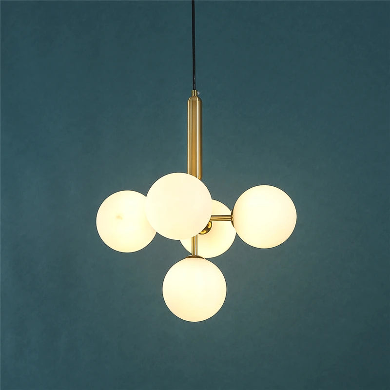 modern minimalist chandelier multi-head grape shape Italian style
