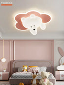 Cute bear LED ceiling light for children's room