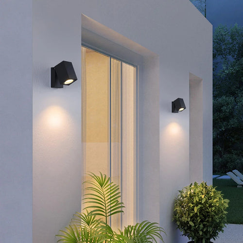 Outdoor foldable LED wall light IP65 waterproof garden porch GU10 COB exterior 5W - vue 4 sur 9