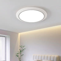 Ultra-thin modern minimalistic circular three-proof LED chandelier