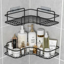 wall-mounted storage shelf for cosmetics and shampoo