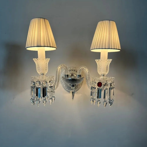 Crystal wall light for indoor and wedding lighting - vue 3 sur 10