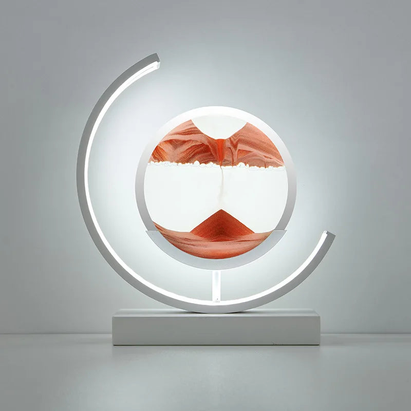 LED sand art table lamp for dynamic interior decoration - vue 15 sur 16