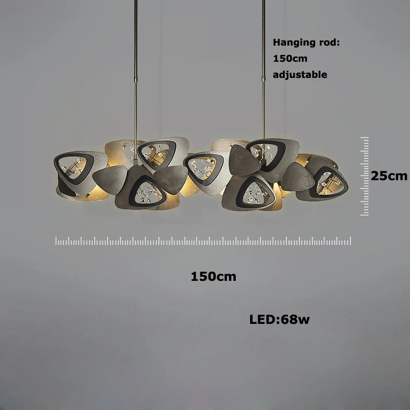 lustre en cristal design tendance éclairage à led moderne - vue 7 sur 12